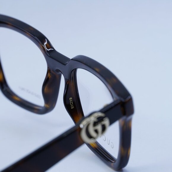 🕶️ New Gucci GG1728O 002 Eyeglasses - Dark Havana Frame - Picture 4 of 12